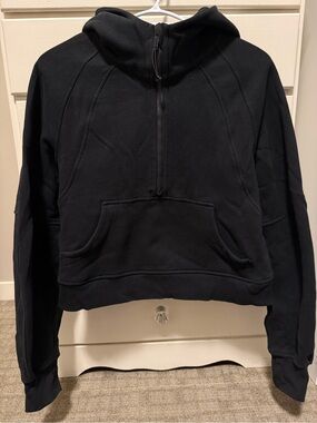 Lululemon Black Half-Zip Pullover Scuba Hoodie
